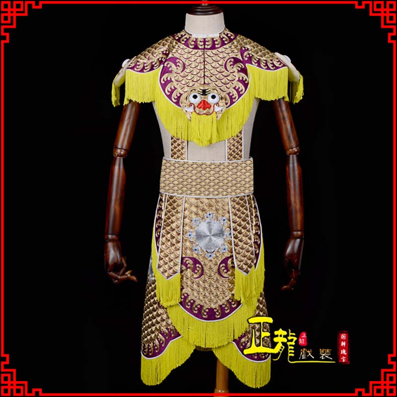 绵阳武将士兵云肩鱼鳞侉子